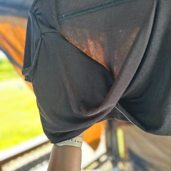 Cross-Cross Front Mini Crop Top – Size XL - Picture 4 of 8